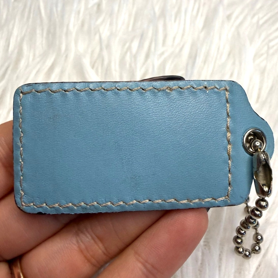 2" COACH Fob Bag Charm Hang tag Hangtag