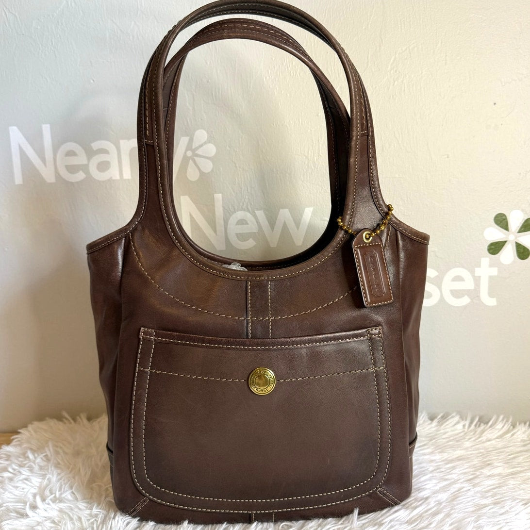 y2k Coach Legacy Mahogany Ergo Hobo Shoulder Bag