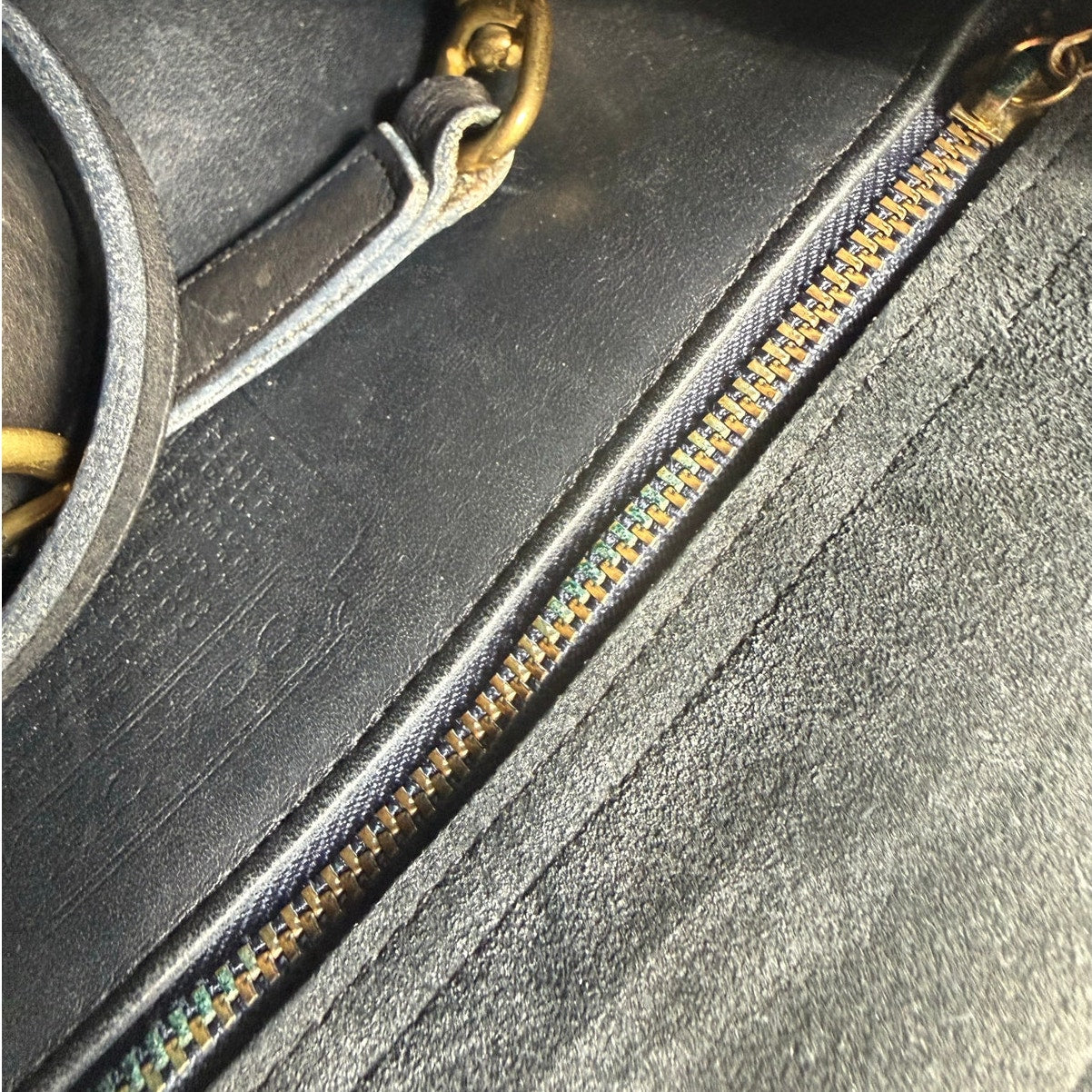 Vintaged Coach Willis 9927 Navy Top Handle Crossbody Shoulder Bag