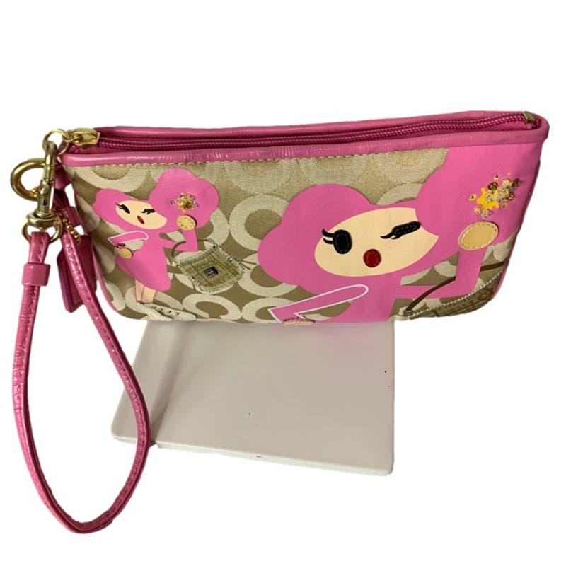 COACH Y2K Rare Poppy "Pinky" Limited Edition Wristlet