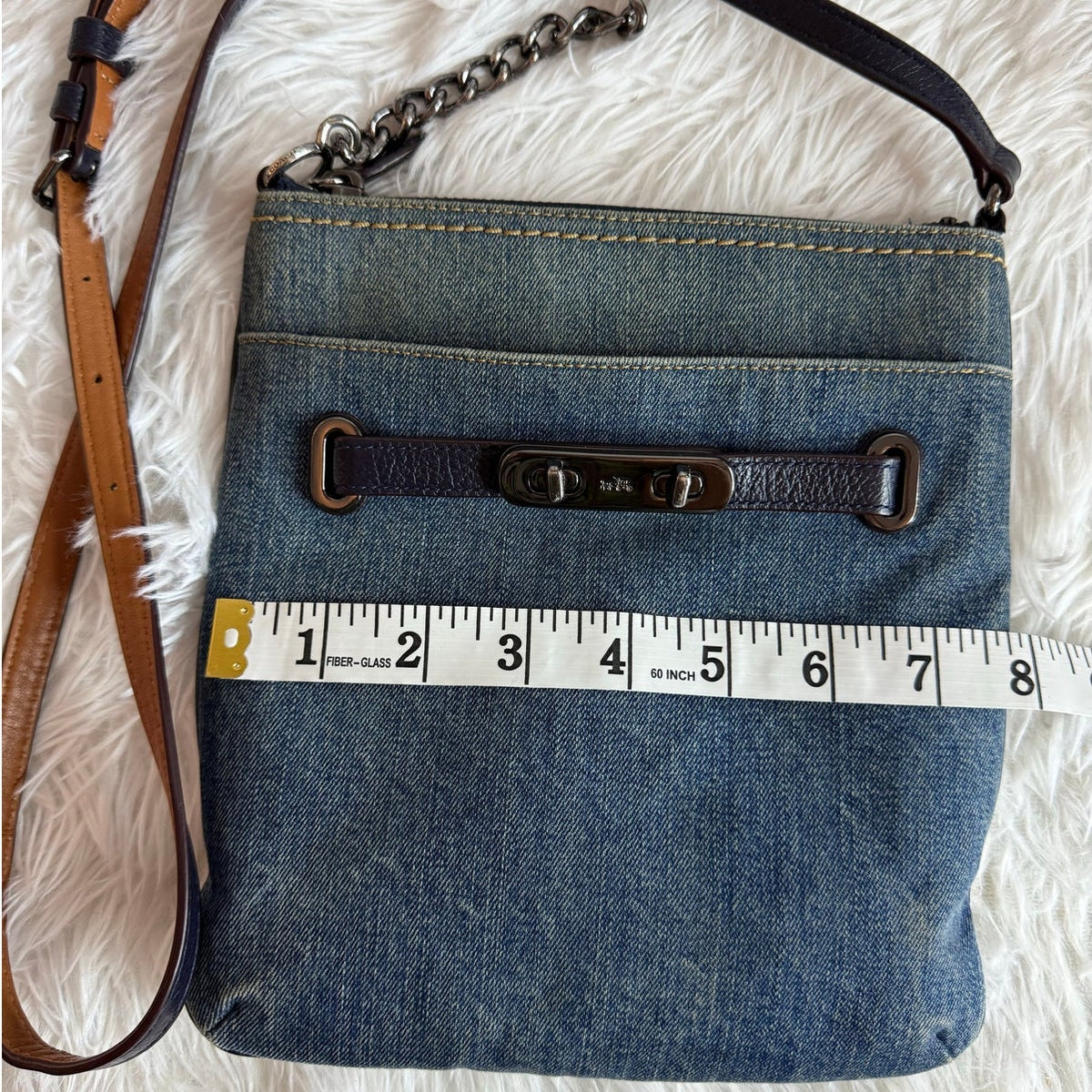Coach Denim Swagger Swingpack Crossbody
