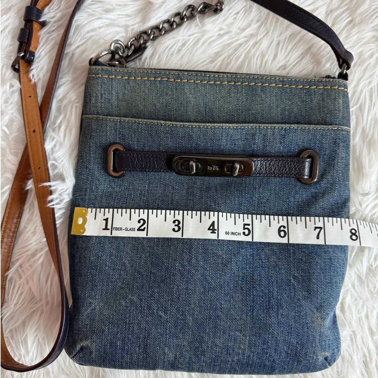 Coach Denim Swagger Swingpack Crossbody
