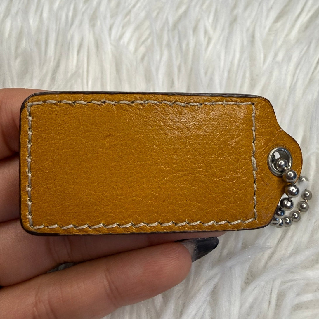 2" COACH Fob Bag Charm Hang tag Hangtag