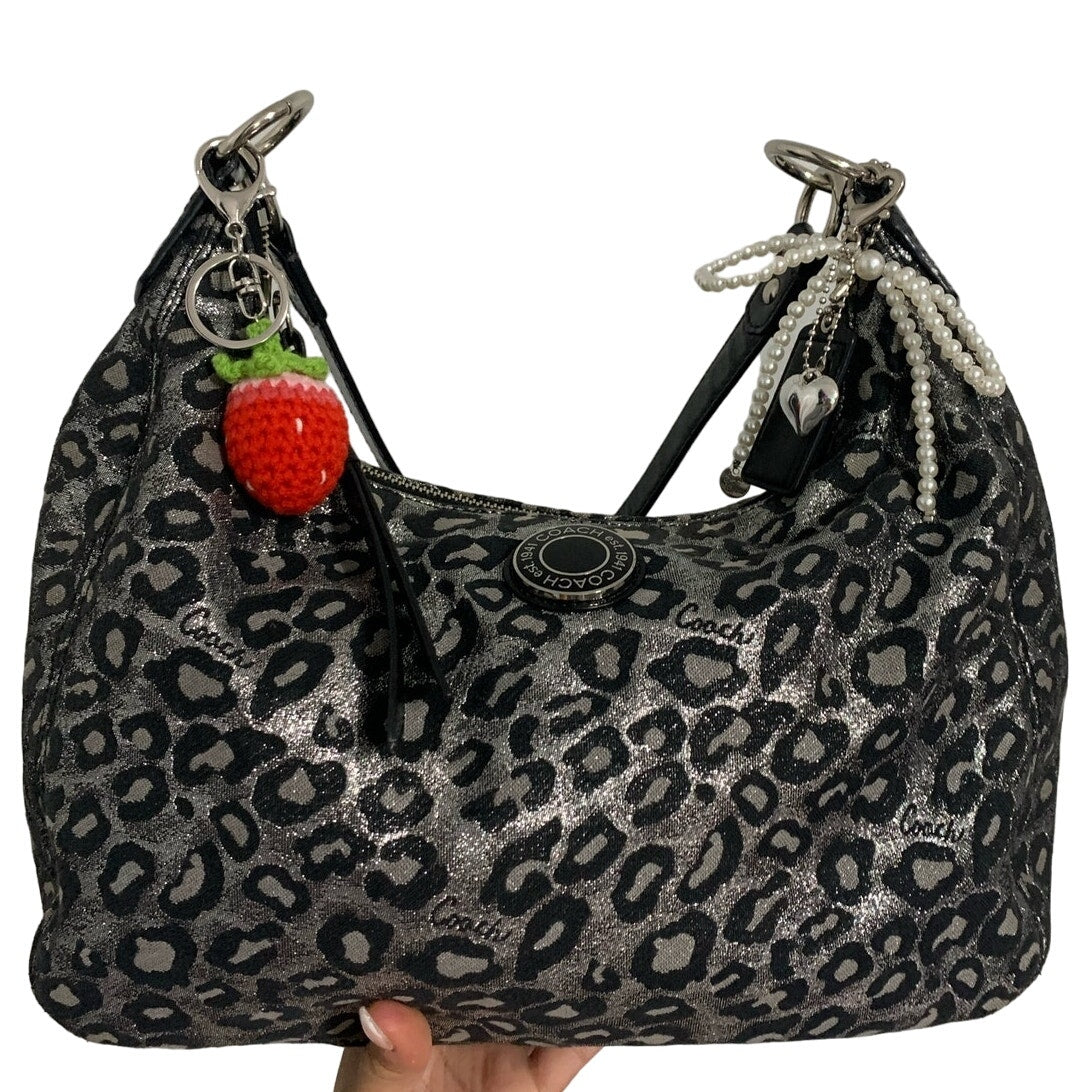 y2k COACH Ocelet Leapard Shoulder Hobo Bag Purse