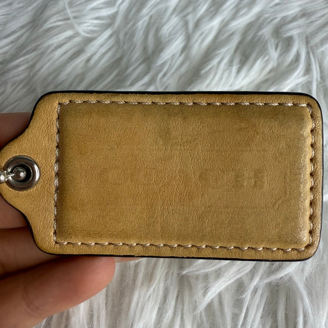 2.5" COACH Fob Bag Charm Hang tag Hangtag