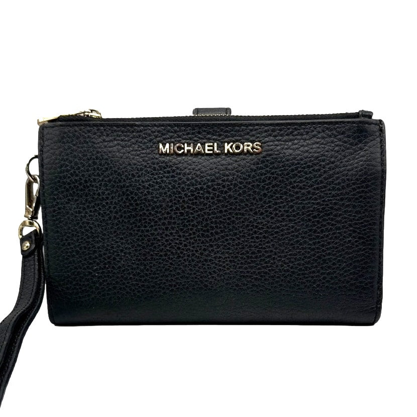 MICHAEL KORS Black Jet Set Tavel Wallet w/ Phone Holder