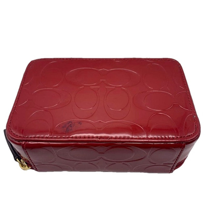 COACH Red Signature Jewelry Box