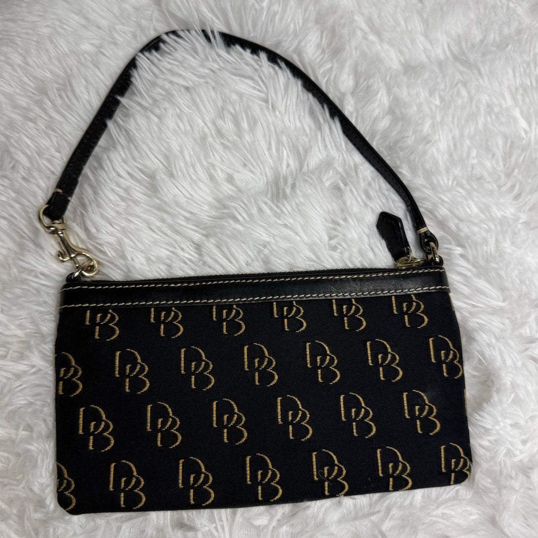 Dooney & Bourke Black Signature Wristlet Mini Purse