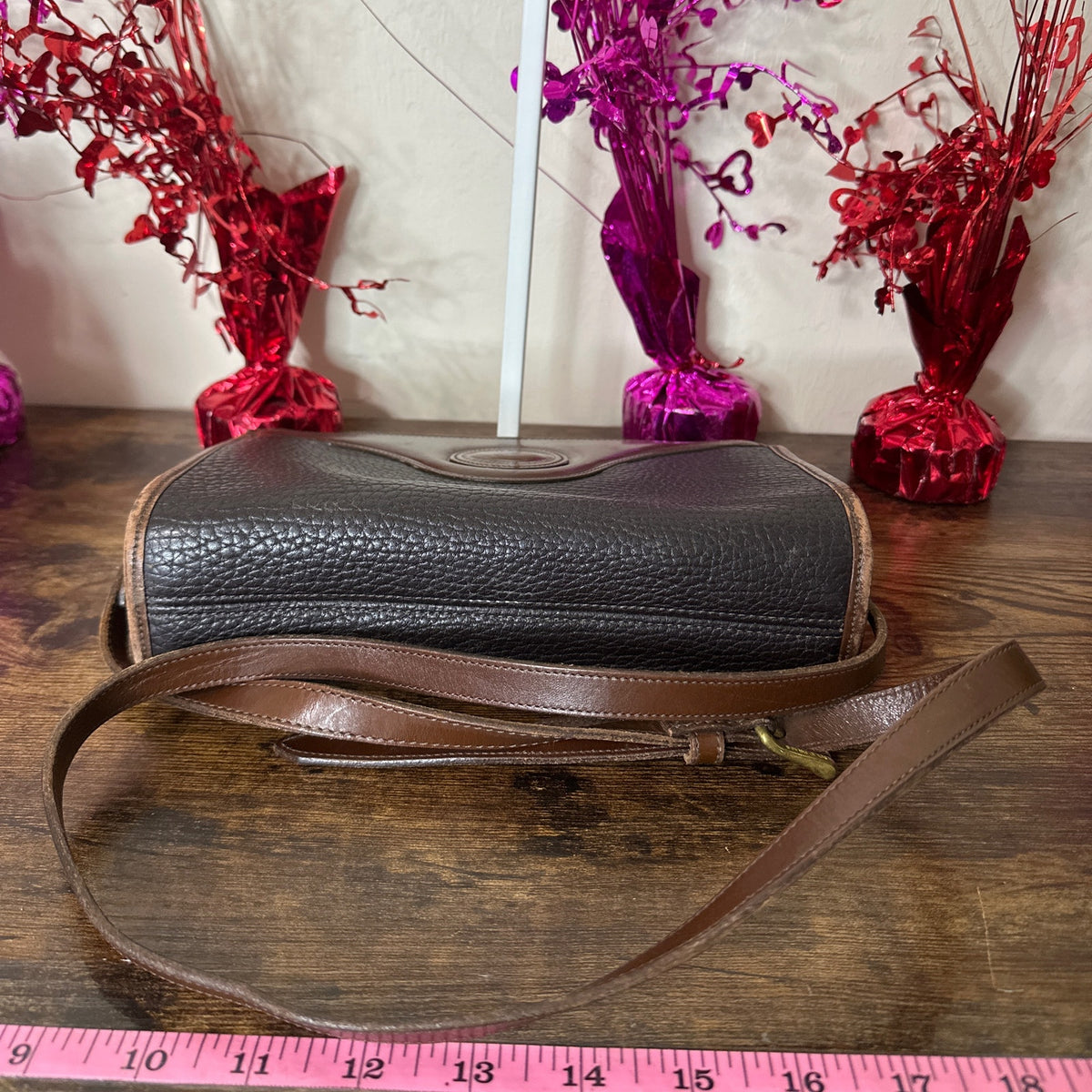 Vintage Dooney and Bourke Black and Brown Crossbody