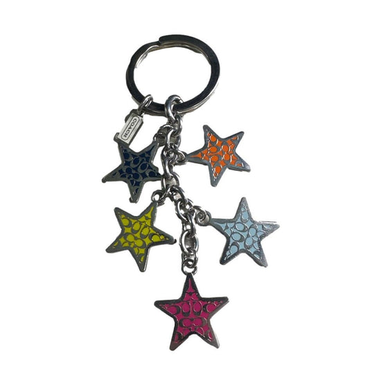 COACH Multi-color Signature Star Bag Charm / Key Fob