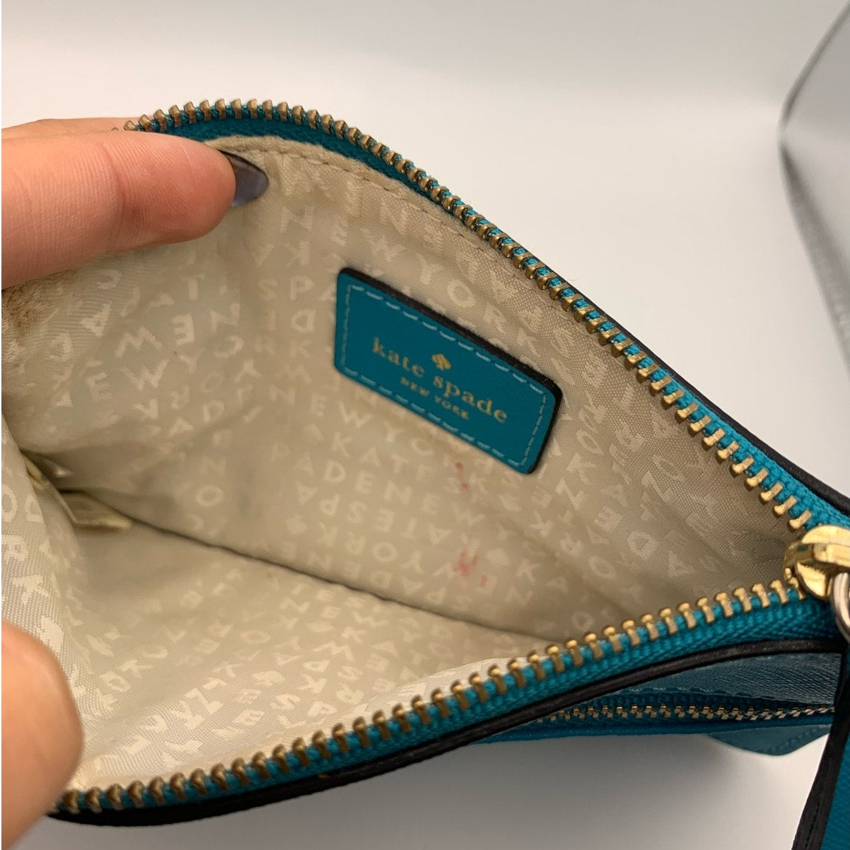 SALE Kate Spade New York Turquoise Blue Wristlet