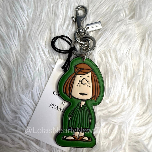 NWT Coach X Peanuts Peppermint Patty Bag Charm