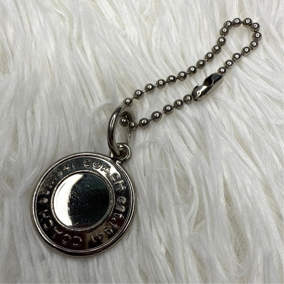 1" Coach Metal Circle Replacement Hangtag Hang Tag Bag Charm