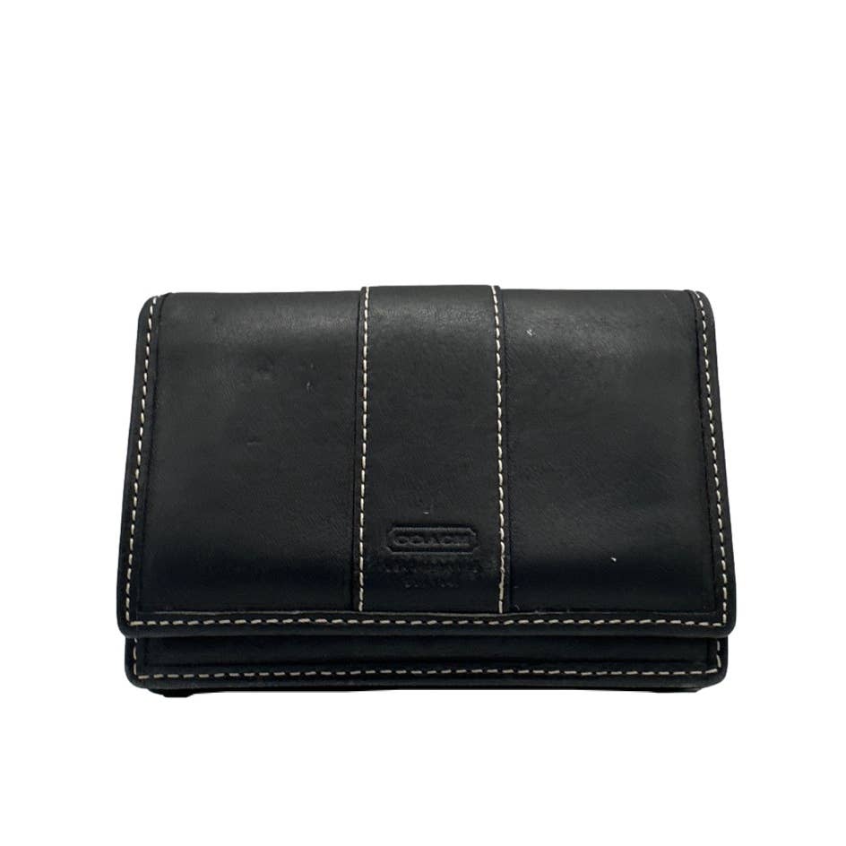 Vintage COACH Black Card Holder / Wallet