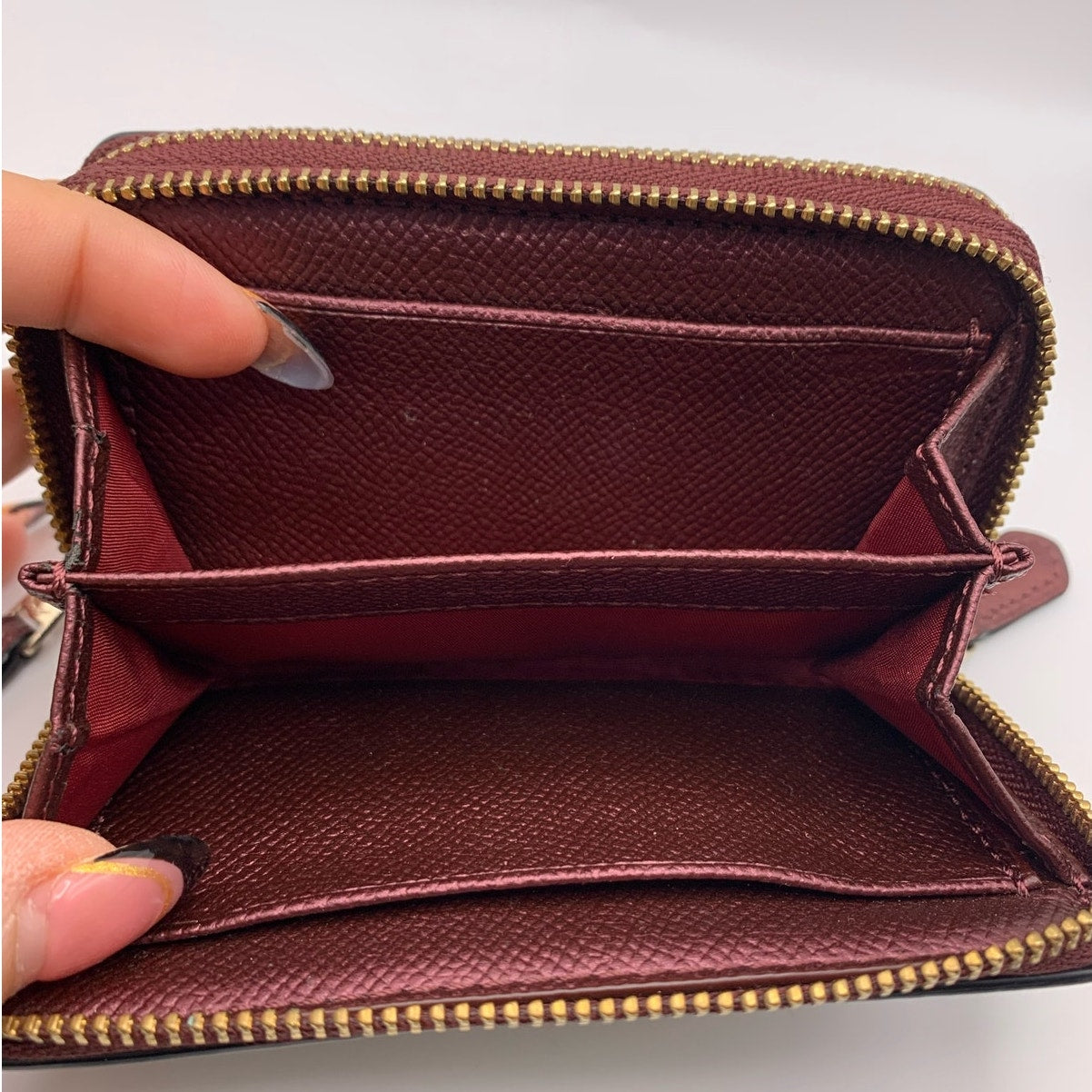 COACH Double Zip Coin Card Case