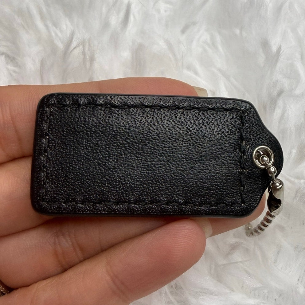 1.5" COACH Fob Bag Charm Hang tag Hangtag