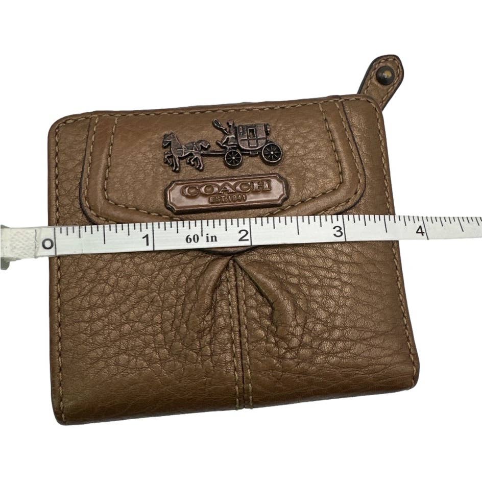 COACH Brown Bronze Wallet