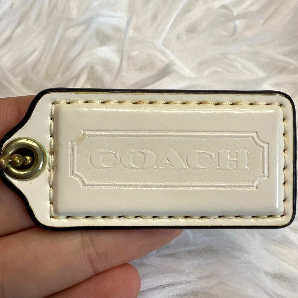 2" COACH Fob Bag Charm Hang tag Hangtag