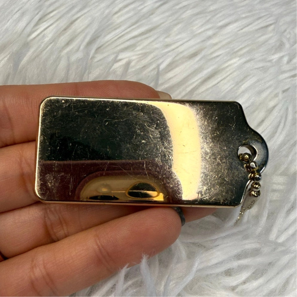 2” COACH Fob Bag Charm Hang tag Hangtag