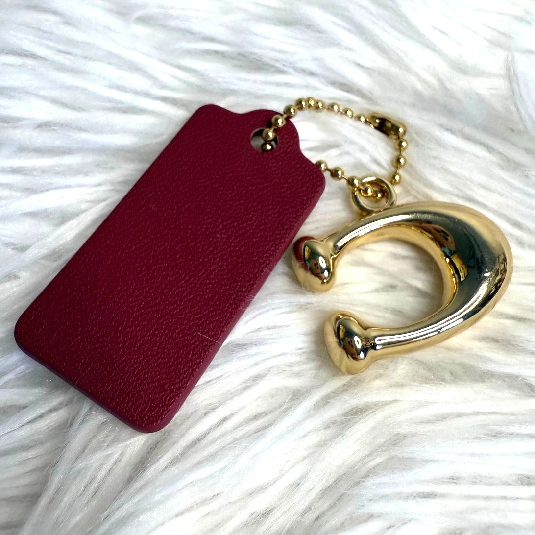 COACH Replacement "C" Hang Tag Key Fob Bag Charm