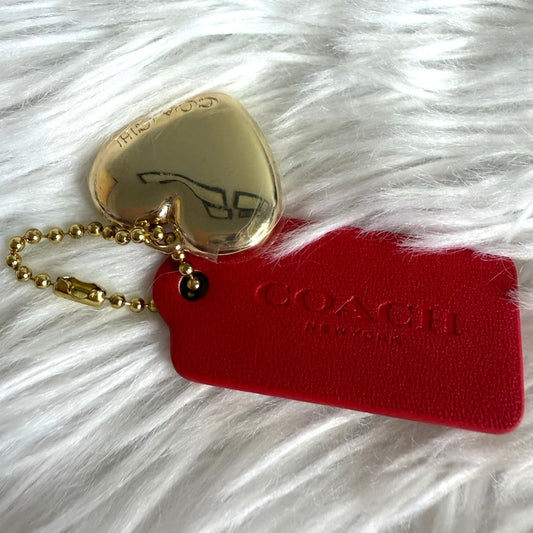 COACH Replacement Heart Metal & Hang Tag Hangtag Bag