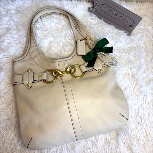 y2K COACH Legacy Ergo Belted Brass Shoulder Bag Hobo