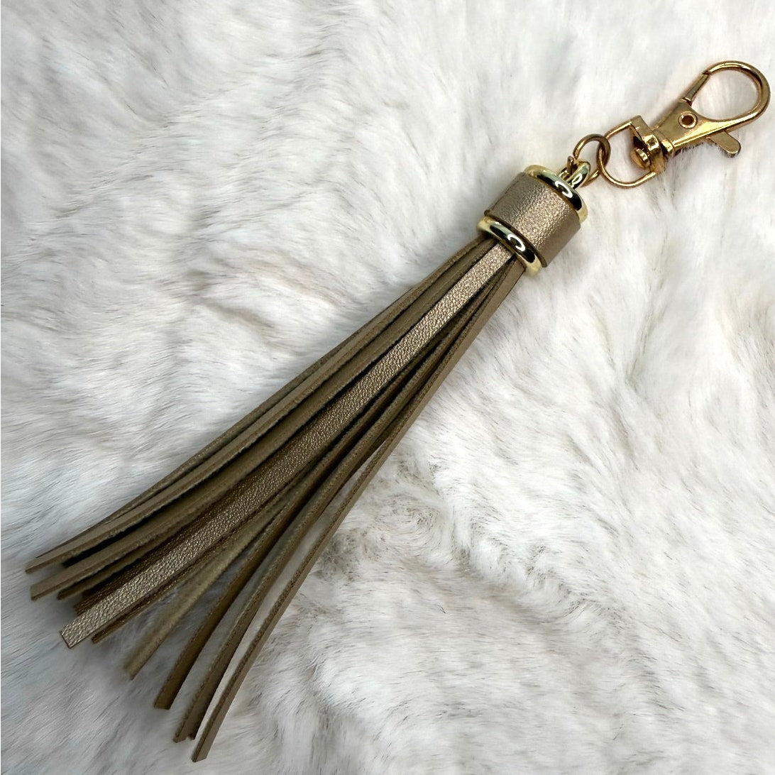 NEW Bronze Tassel Bag Charm Tassels Keychains Purse Fashion Charm
