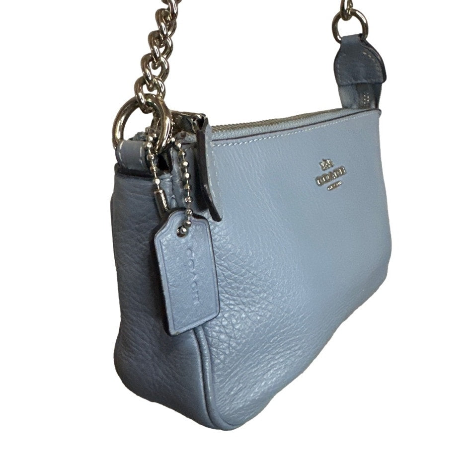 COACH Nolita 19 Pebble Blue Mini Purse / Small Purse / Wristlet