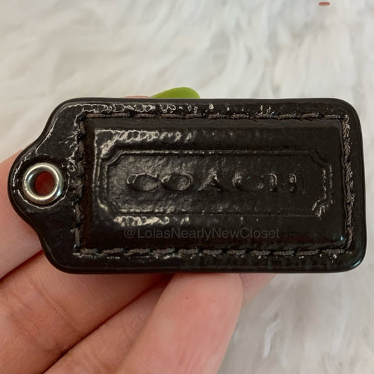 1.5" COACH Fob Bag Charm Hang tag Hangtag