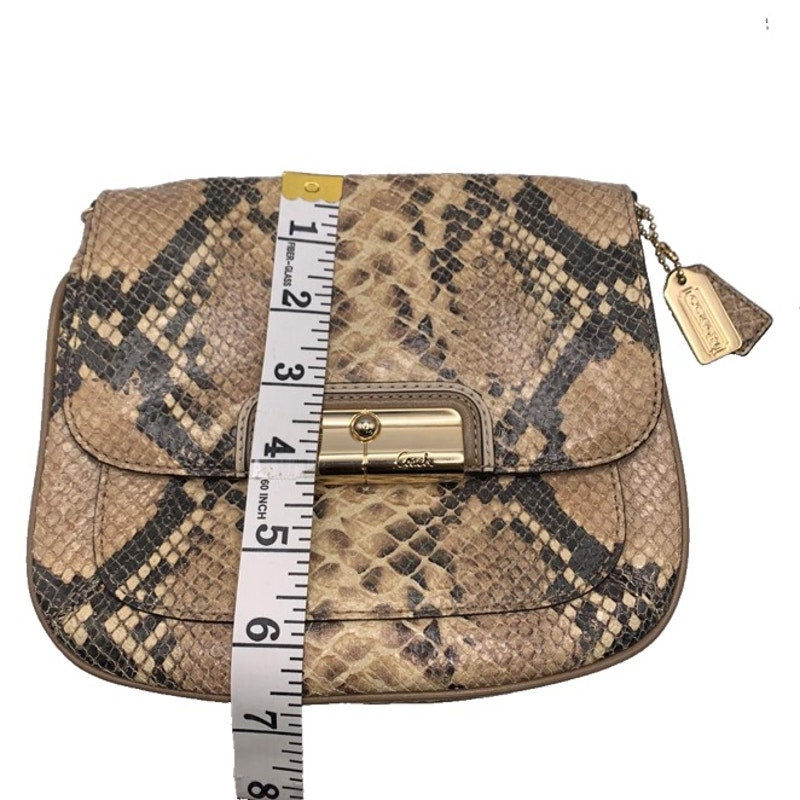 COACH Kristin Python Embossed Leather Crossbody