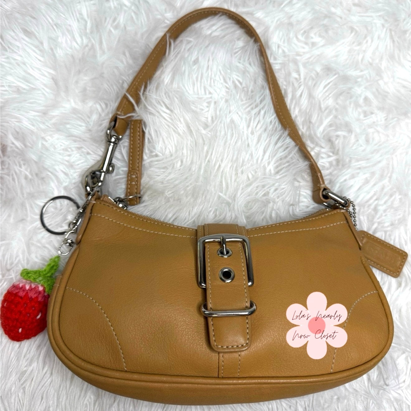 y2k COACH Vintage Demi Hampton Pochette Mini Purse Bag