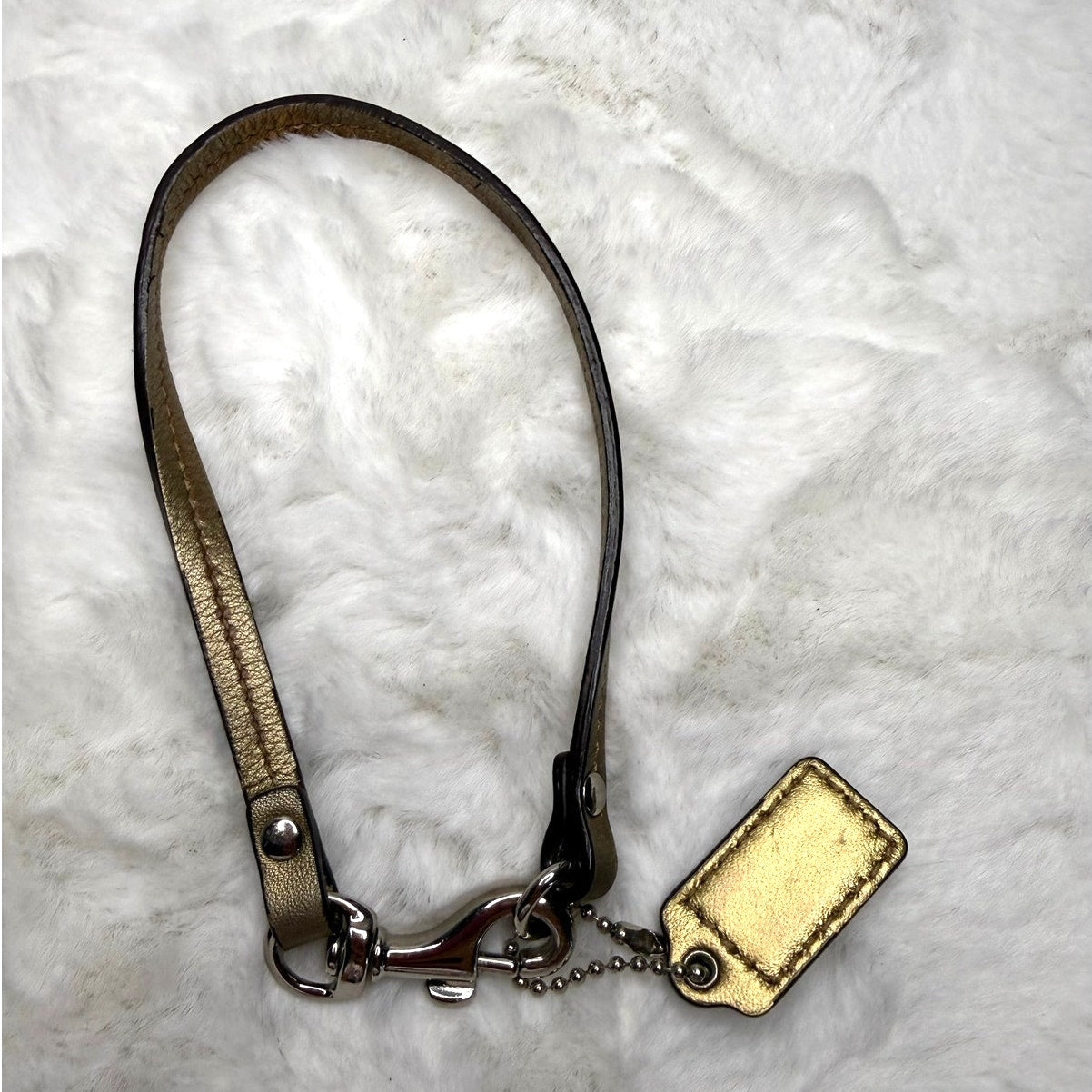 Coach Gold Replacement Hangtag Wristlet Strap