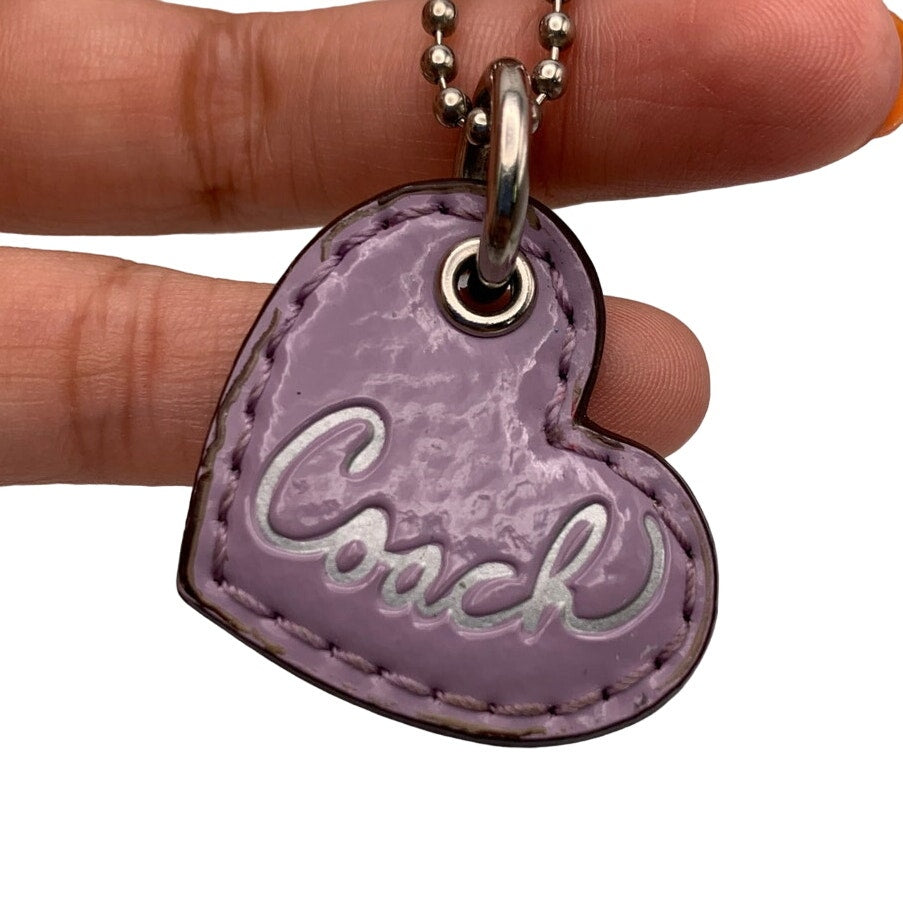 COACH Heart Poppy Replacement Hang Tag Bag Charm