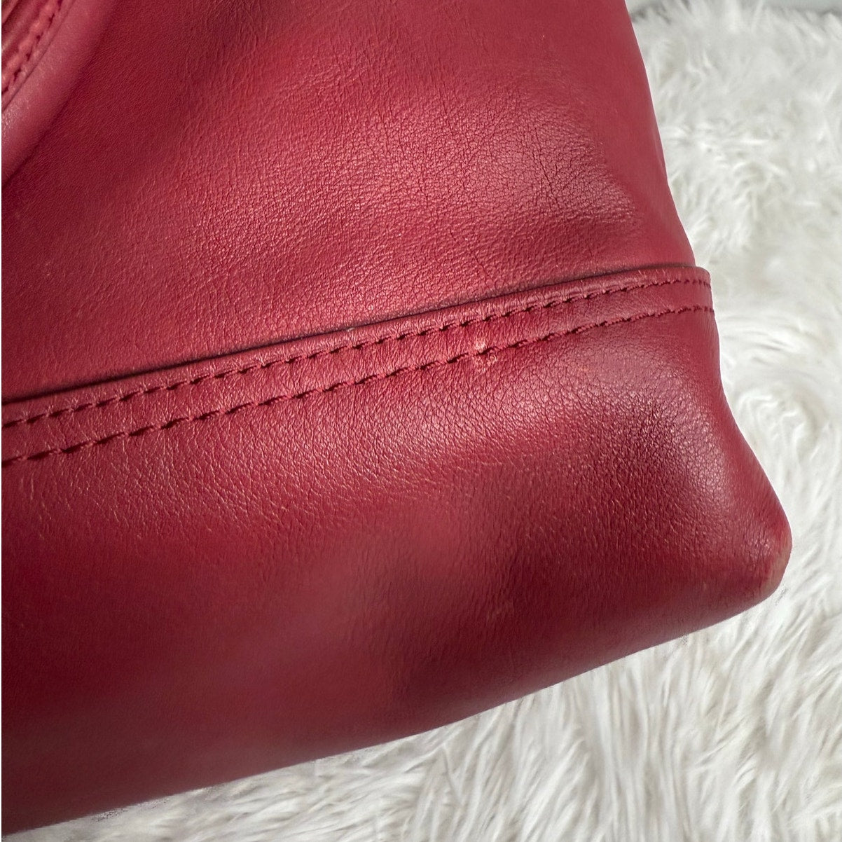 COACH Legacy Molly Duffle tote satchel purse handbag Cognac Glove Leather