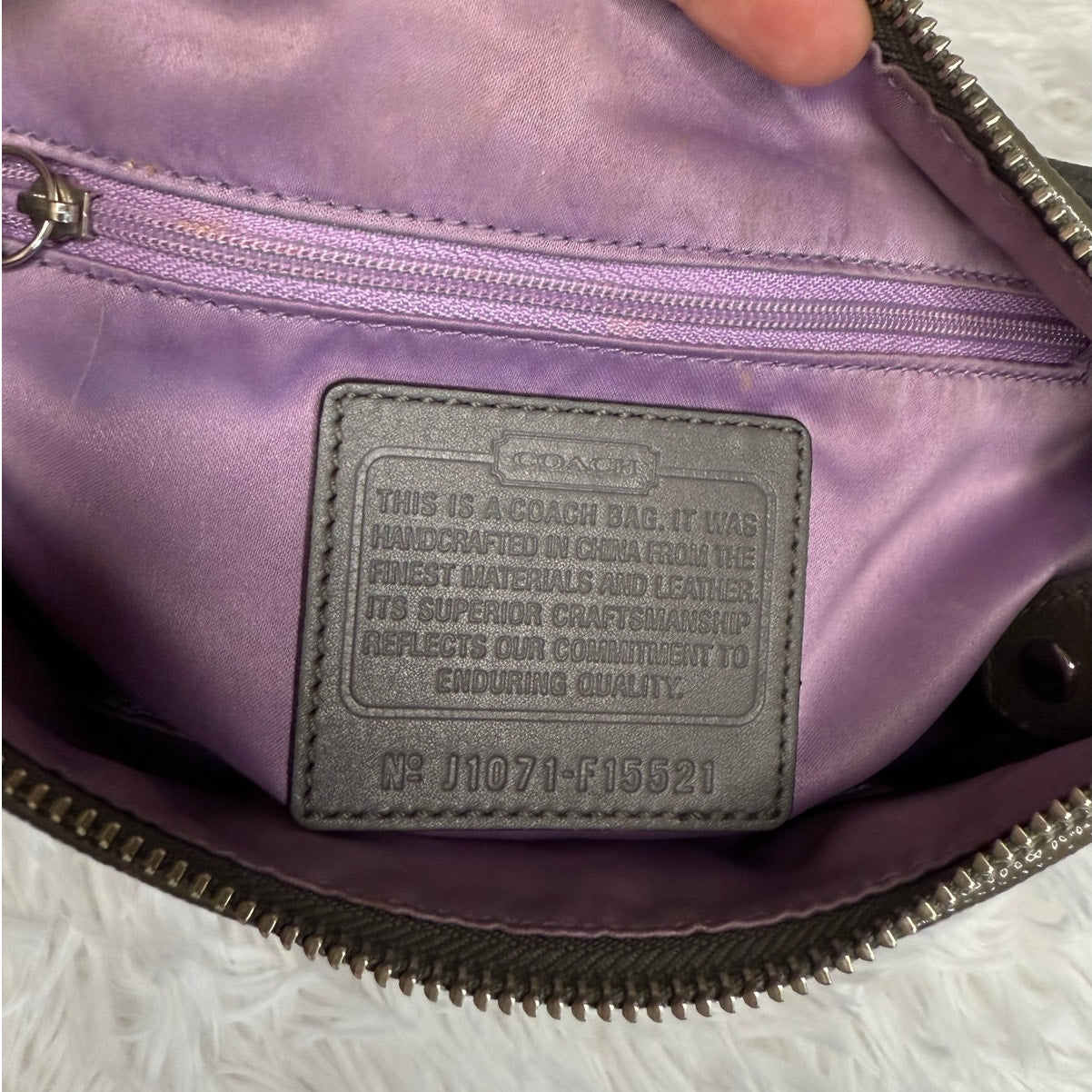 y2k COACH Leopard Silver Metallic Mini Purse shoulder bag