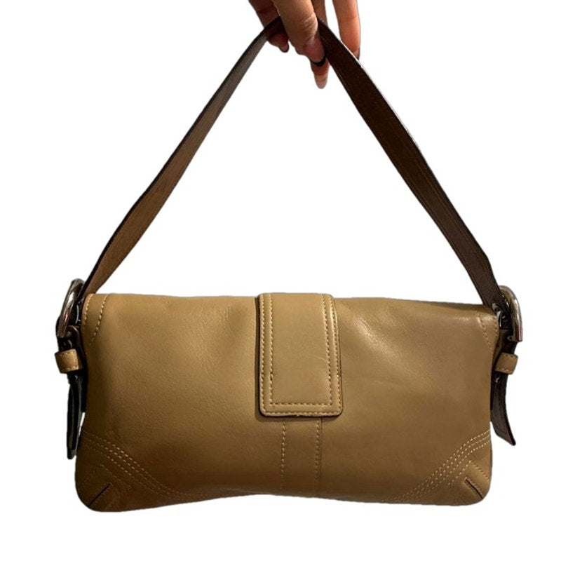 COACH Y2k Soho Saddle Tan Flap Shoulder Bag