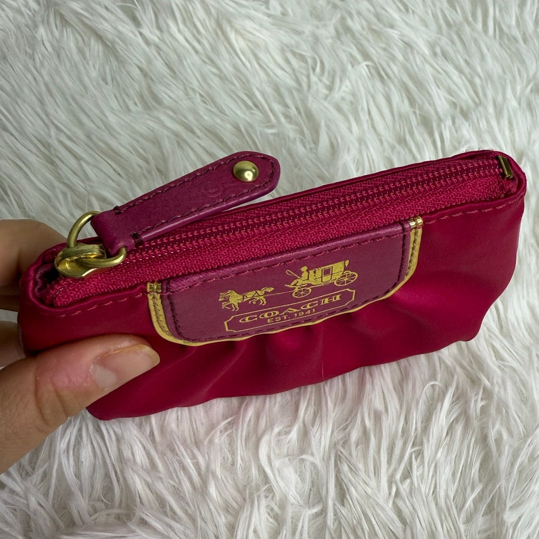 COACH Amanda Satin Mini Skinny Coin Purse