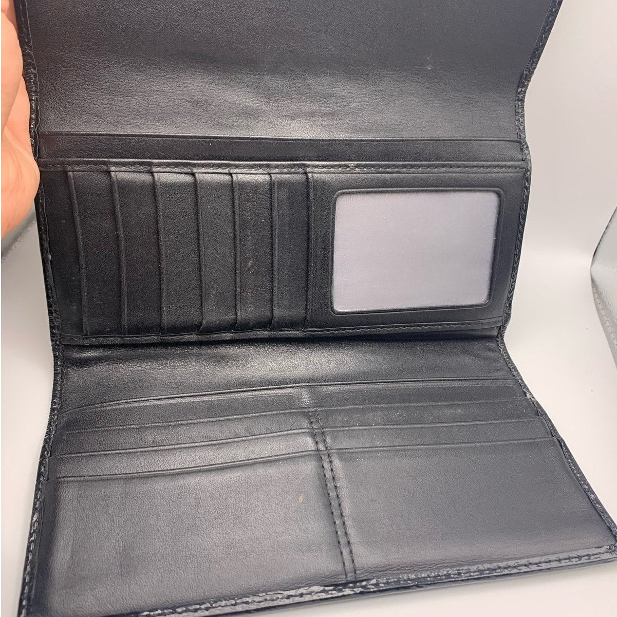 COACH Black Signature Canvas Wallet