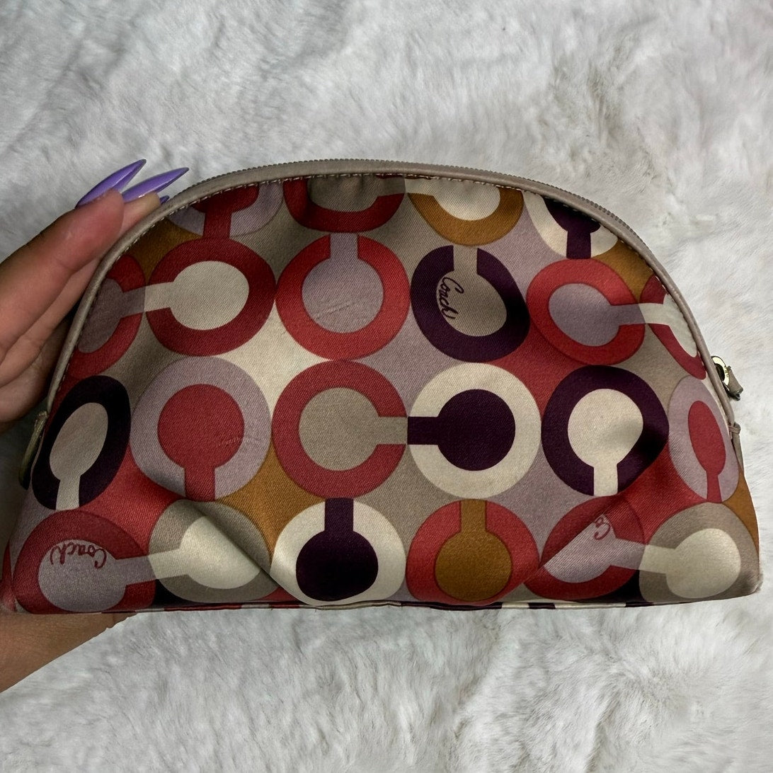 COACH Signature Canvas Make up Cosmetic Case