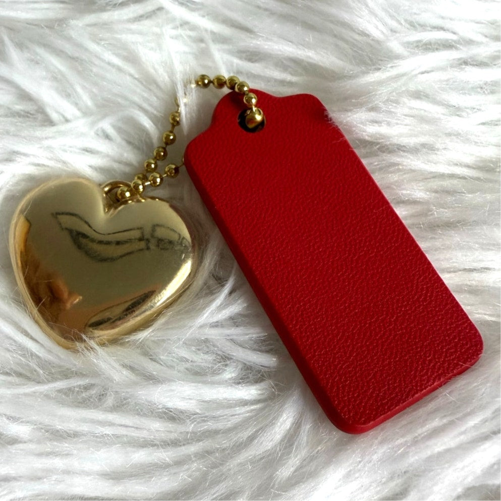 COACH Replacement Heart Metal & Hang Tag Hangtag Bag