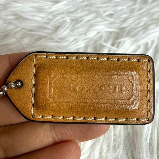 2"  y2k COACH Vintage Fob Bag Charm Hang tag Hangtag
