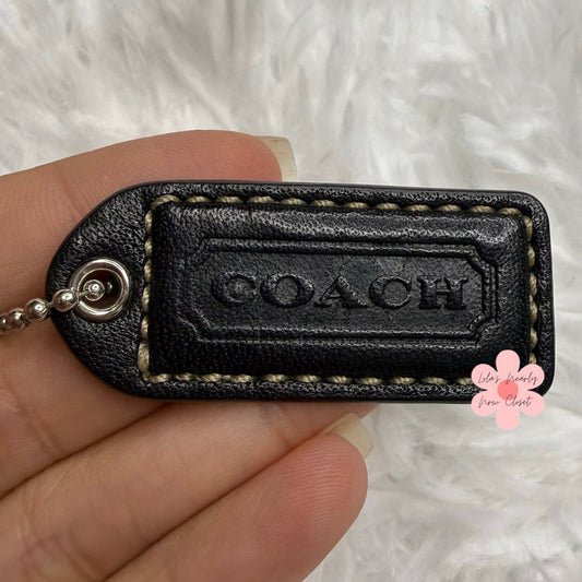 1.5" COACH Fob Bag Charm Hang tag Hangtag