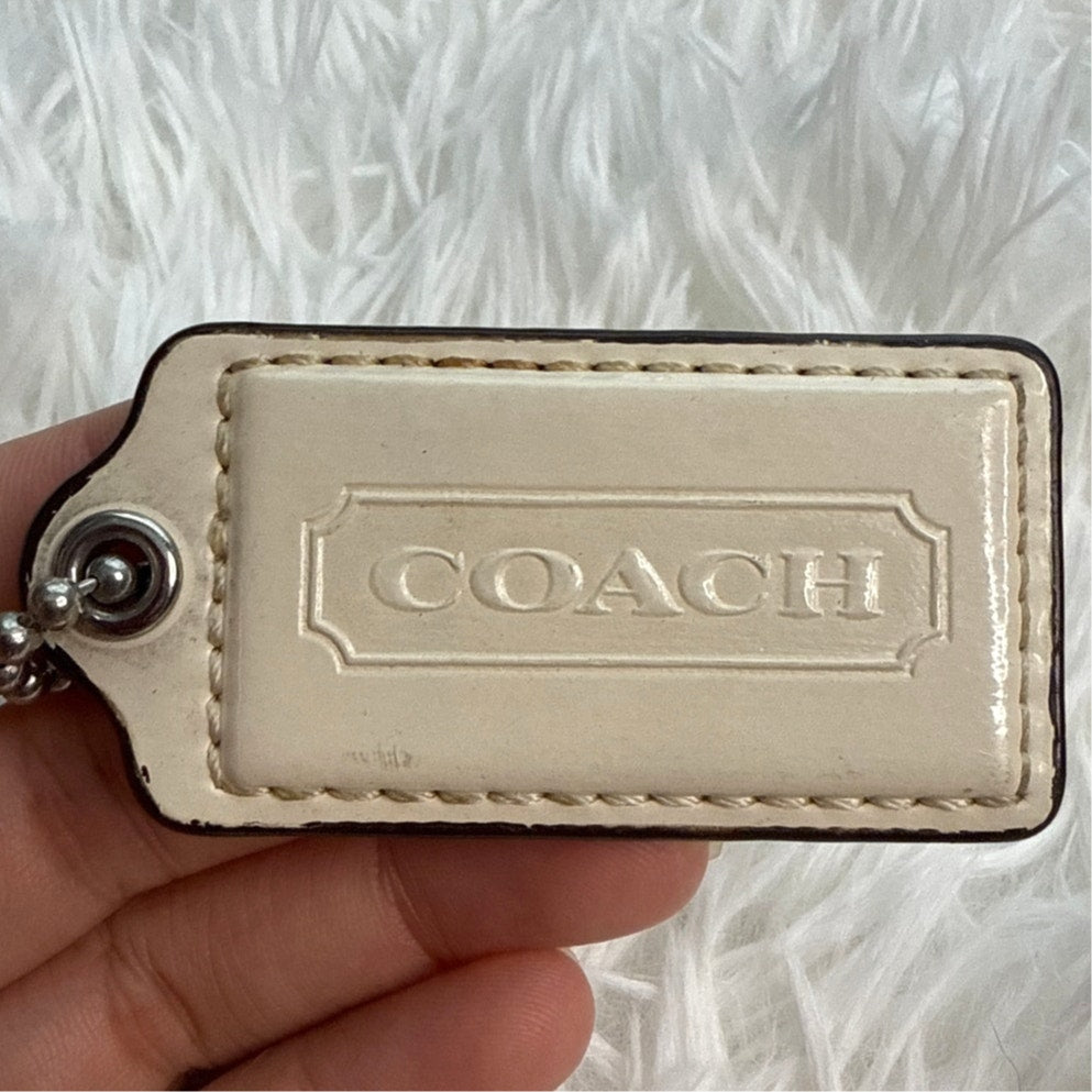 2" Coach Fob Bag Charm Hang tag Hangtag
