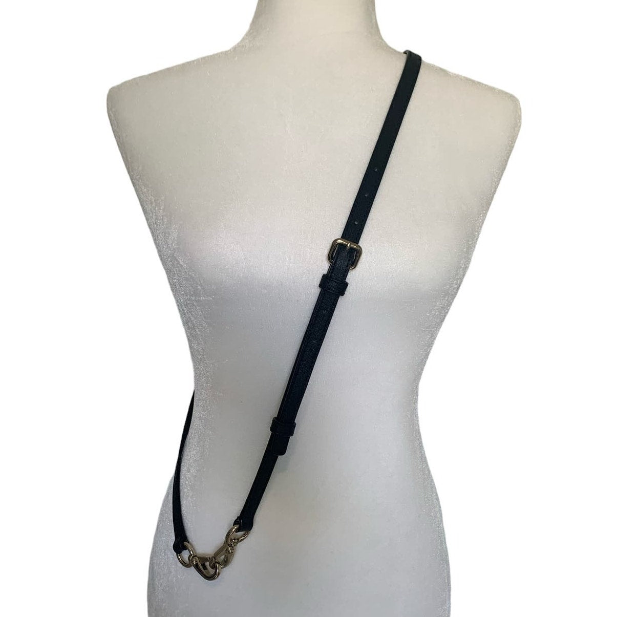 Black Silver Crossbody Replacement Strap