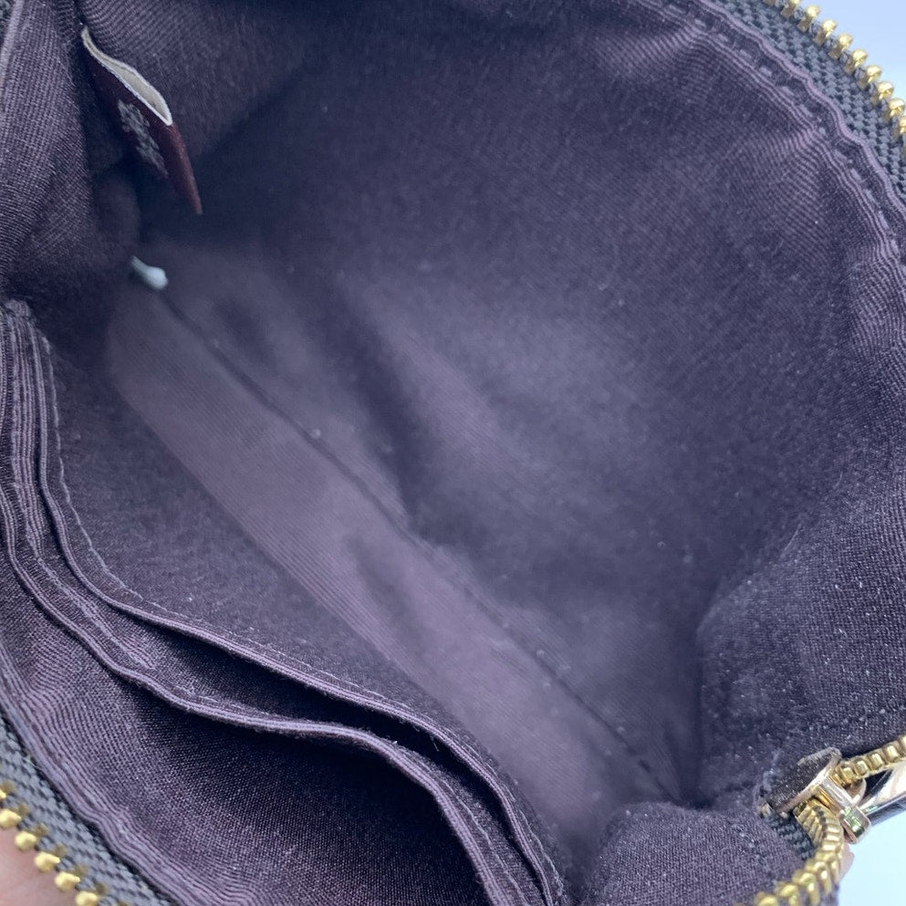 SALE COACH Brown Signature Canvas Wristlet