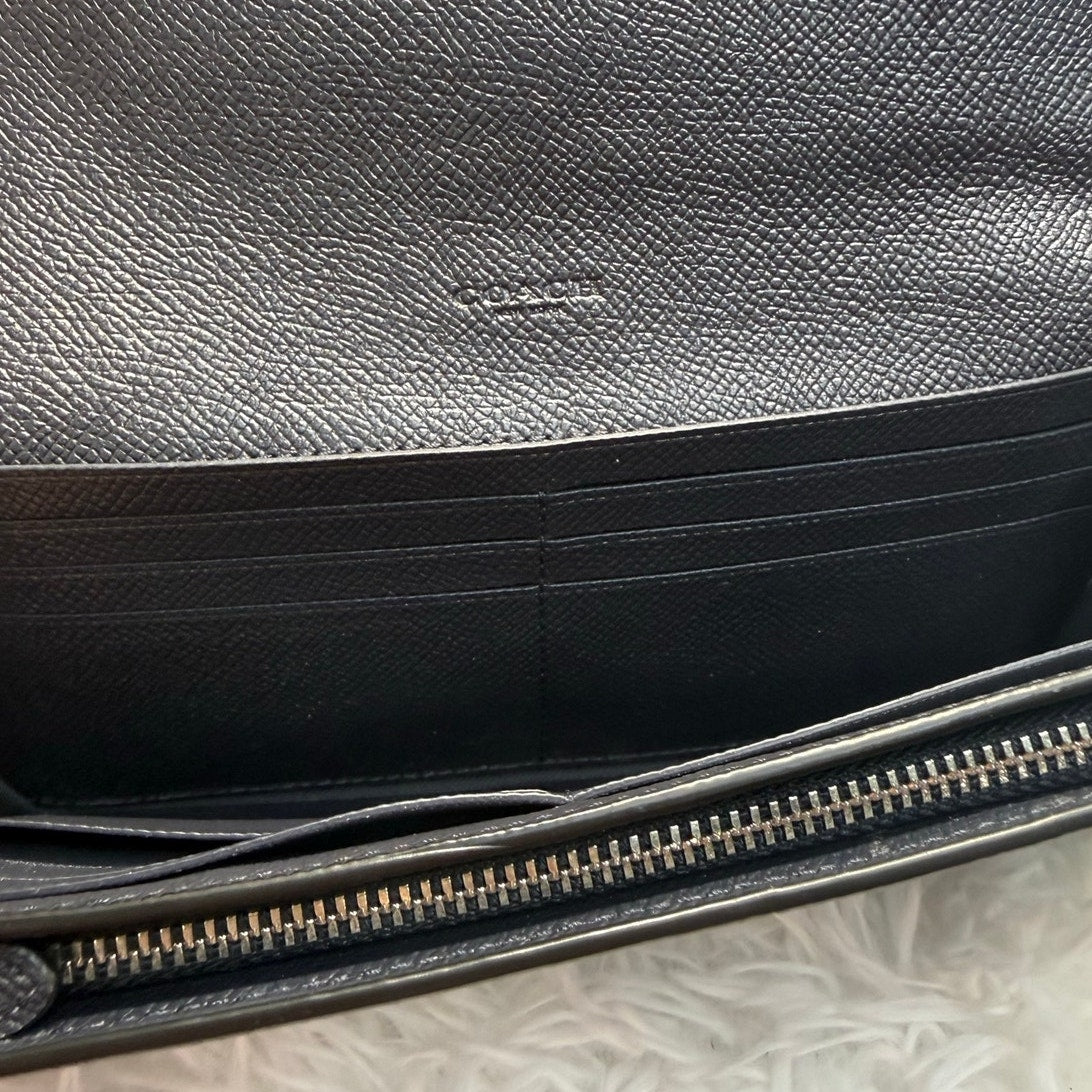 Coach Navy Glitter Wallet