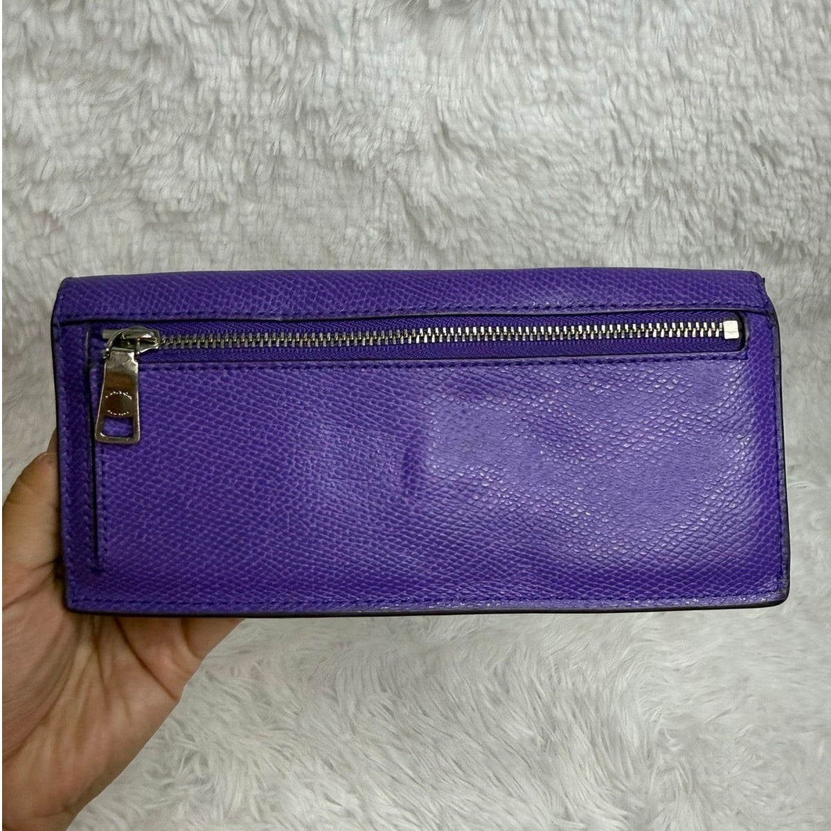 Sale Coach Purple Slim Wallet
