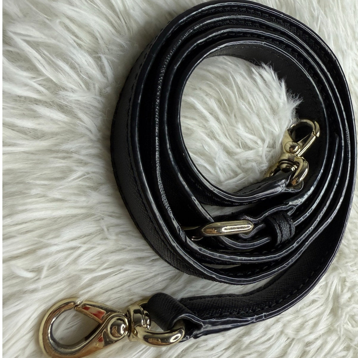 Black Gold Crossbody Replacement Strap
