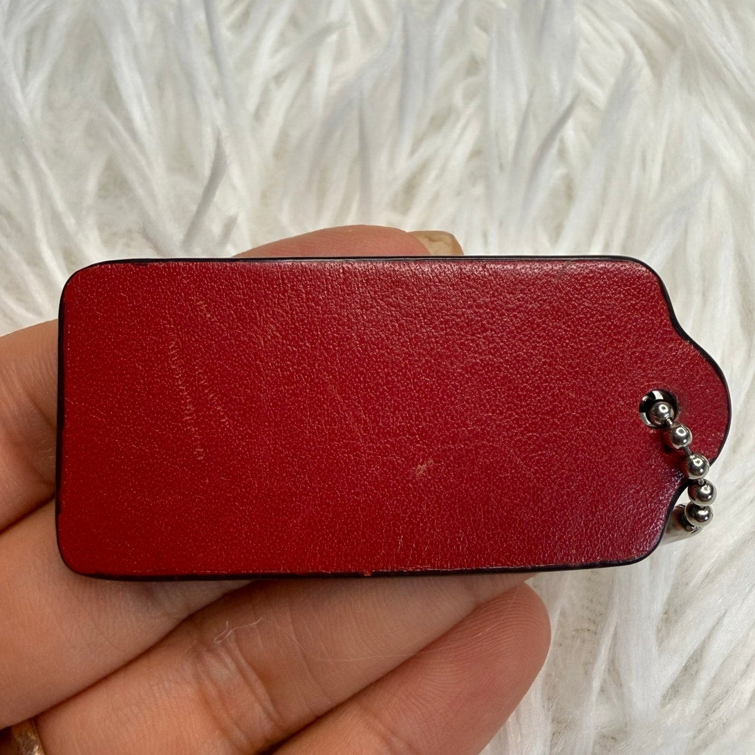 2" COACH Fob Bag Charm Hang tag Hangtag