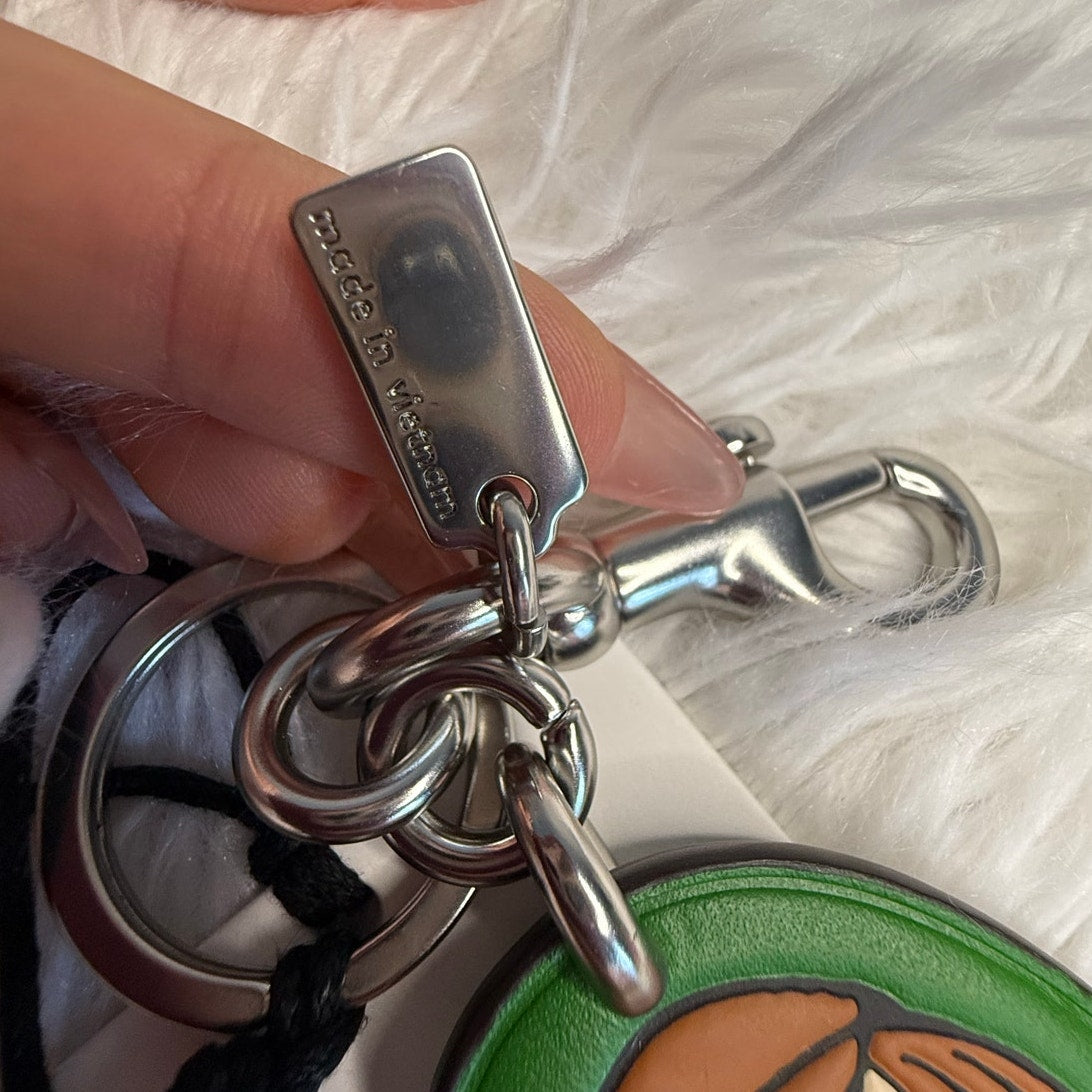 NWT Coach X Peanuts Peppermint Patty Bag Charm